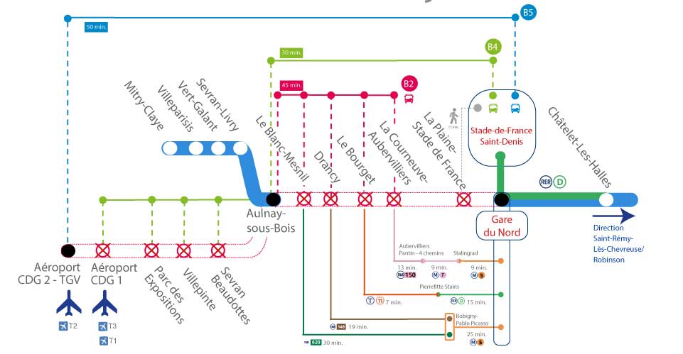 Rer B Map / Paris Metro Subway Rail Tram Buses Rer Train Maps By Janice ...