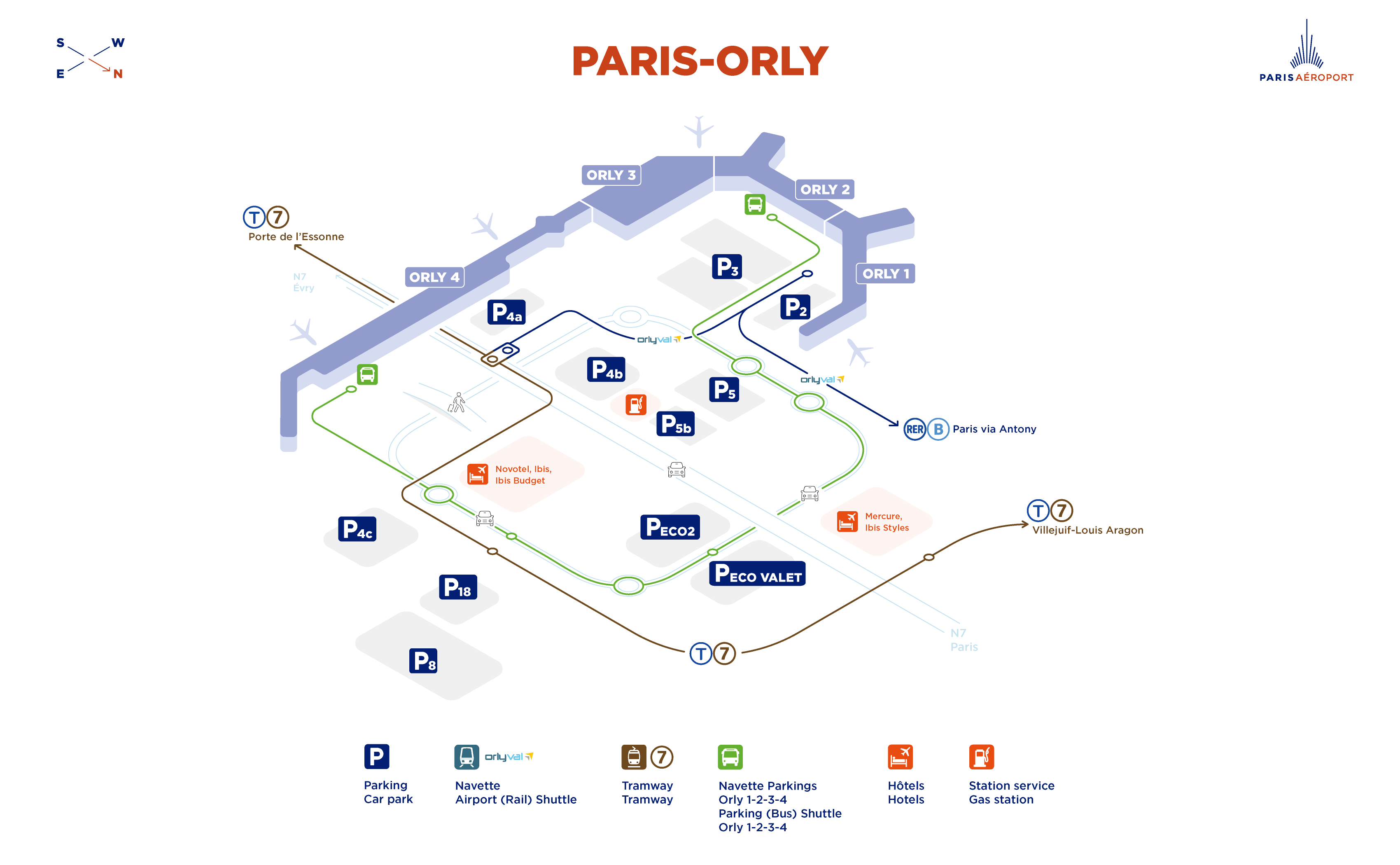 Les Navettes Gratuites De Paris-Orly - Paris Aéroport